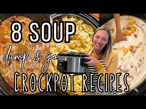 8 Easy & Delicious CROCKPOT soup recipes you will LOVE!