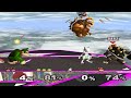 Super Smash Bros Melee GCN Special Request 94 Bowser VS Donkey Kong VS Mewtwo VS Bowser