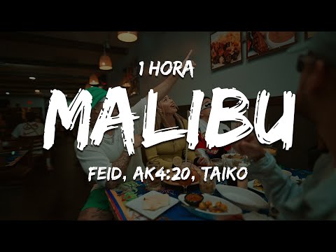 [1 HORA] Feid, Ak4:20, Taiko - Malibu (Letra/Lyrics)