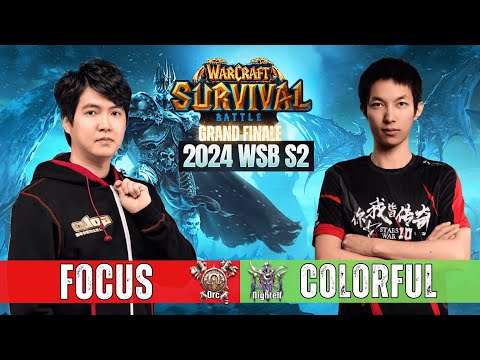FoCuS vs ColorFul 🔴 GRAND FINALE - Warcraft Survival Battle 2024 - Season 2 🕹️ WarCraft 3 Cast