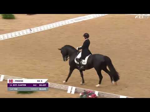Total Hope OLD in Grand Prix freestyle with 83.270% in World Cup London and ranked second.