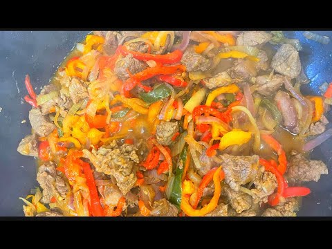 PEPPER STEAK RECIPE|BEEF STIR FRY - BETTER THAN...