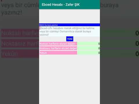 Ebced Hesabı Video