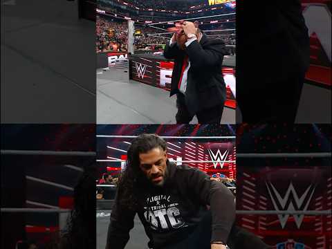 Wiseman not looking so wise in the eyes of Roman Reigns these days... 👀