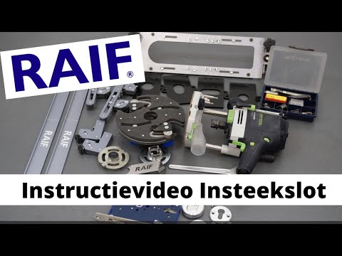 Insteekslot monteren met RAIF