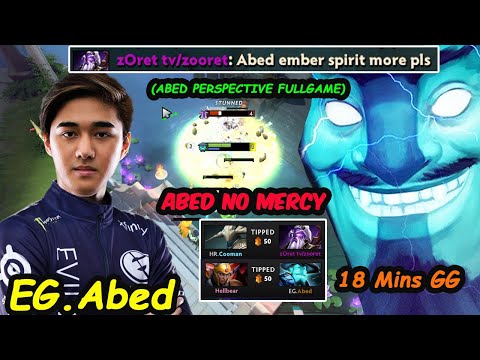 He tried to TILT Abed - A GOD Storm Spirit 7.30 MIDLANE Perspective Fullgame Dota 2