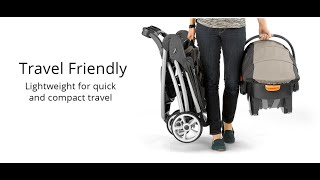 Chicco Viaro Quick-Fold Stroller - Graphite | Grey Amazon Stroller