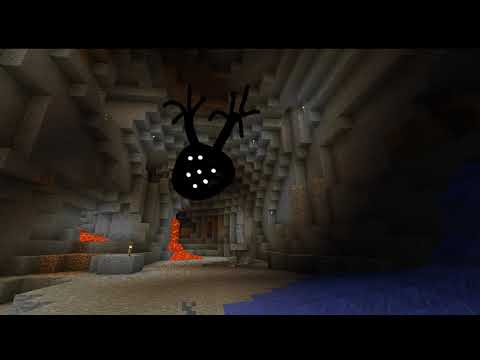 Unnerving minecraft cave images with monsters