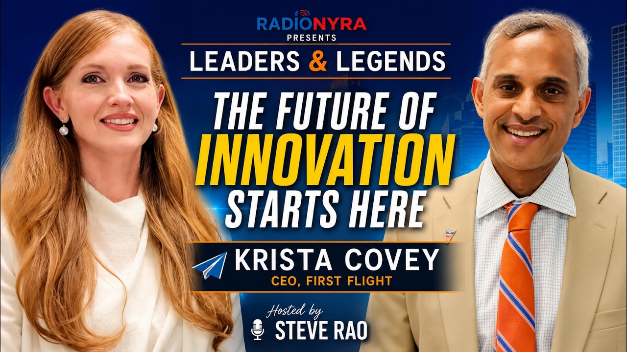 RadioNyra presents Leaders & Legends with Krista Covey, CEO of First Flight