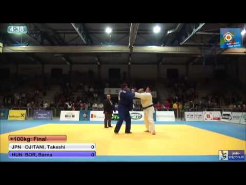 Judo 2014 European Open Men Oberwart: Ojitani (JPN) - Bor (HUN) [+100kg] final