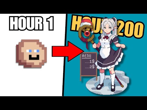 Can you REALLY learn Pixel Art in 200 Hours?! | Art Challenge (Frieren Edition)