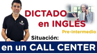 🔴 Listening practice: Pre-Intermediate English dictation with call center conversation