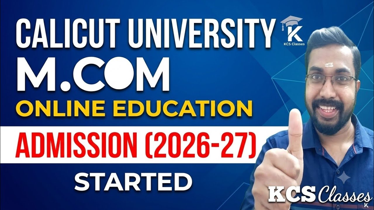 Calicut University M.com Online Education Admission Started (2026-27)