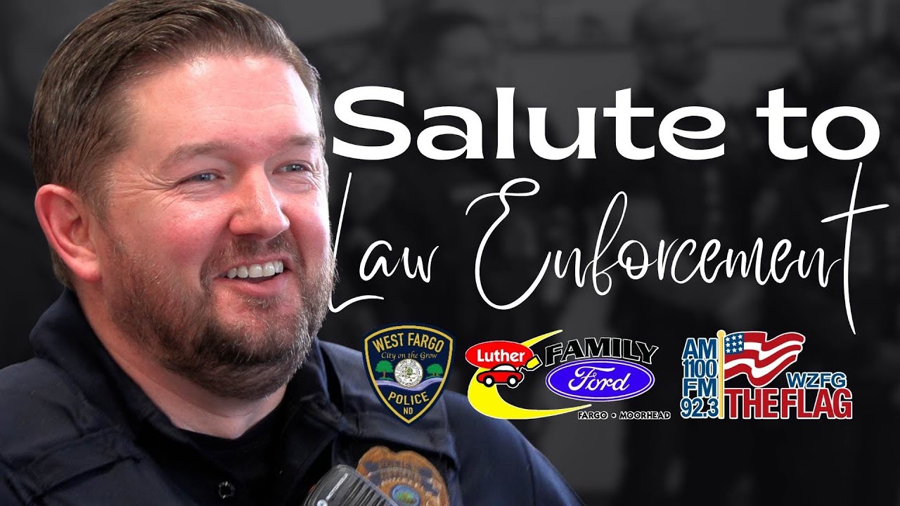 School Resource Officer Lee Mewes & West Fargo Police Dept.; We Salute you!