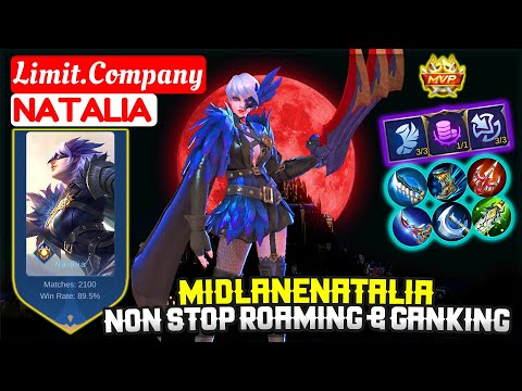 Midlane Natalia, Non Stop Roaming & Ganking [ Limit.Company Natalia ] Mobile Legend