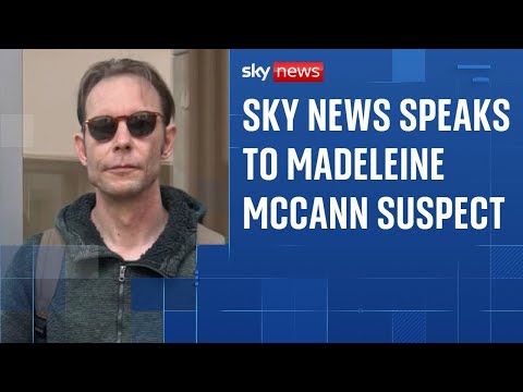 Sky News spricht mit Christian B., einem Verdächtigen im Fall Madeleine McCann.
