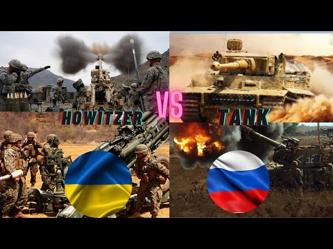 Howitzer vs Tank.. (ARTILLERY Action and Tactics)