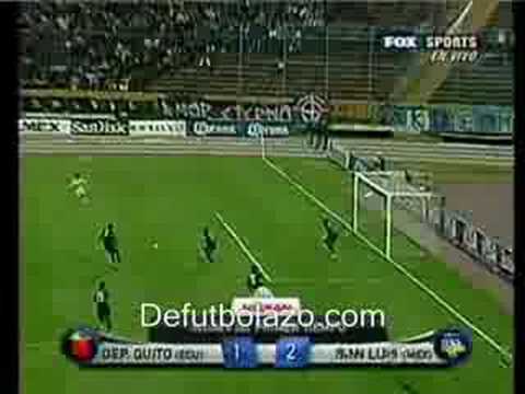 Deportivo Quito (ECU) 3 San Luís (MEX) 2 - Copa Sudamericana 2008 - Fase 1 Vuelta - Resumen