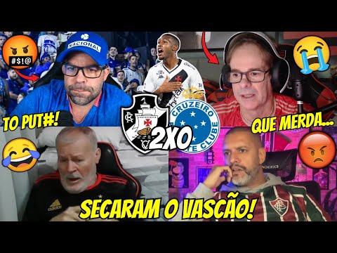 🤬REAÇÕES DOS RIVAIS E FLAMENGUISTAS SECANDO O VASCÃO | REACT VASCO 2 X 0 CRUZEIRO BRASILEIRÃO 2025