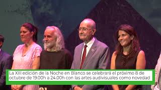 Presentación de la imagen de la Noche en Blanco de Málaga 2022