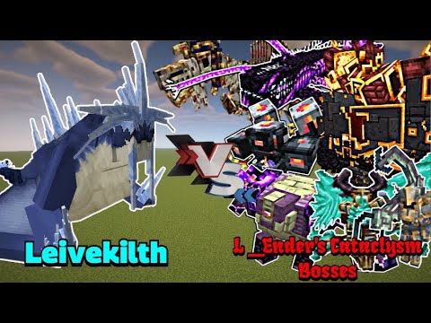 Leivekilth VS L_Ender 's Cataclysm Bosses | Minecraft |Mobs Battle