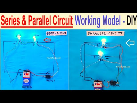 simple circuit working model school project for science exhibition DIY howtofunda