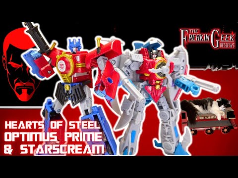 STEAMY & STICKY! | Timelines Hearts of Steel OPTIMUS PRIME & STARSCREAM: EmGo's Transformers Reviews