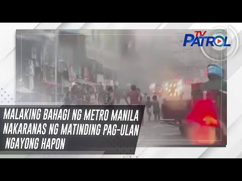 Malaking bahagi ng Metro Manila nakaranas ng matinding pag-ulan ngayong hapon TV Patrol