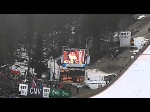 Peter Prevc 248,5m Hill Record Planica 2015 spectator view