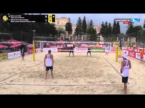 FIVB Beach 2015 Moscow Grand Slam: USA vs BRA Rnd 2