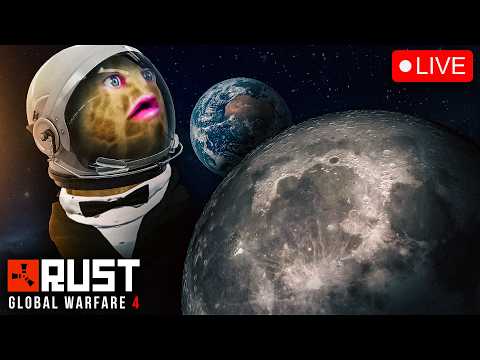 🔴LIVE | RUST: GLOBAL WARFARE | MOON LAUNCH AT 4PM CT | 3 NUKES ON THE MOON | FINAL DAY | #BUNGULATE
