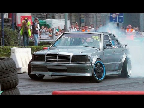 Mercedes W201 190E V8 swap 5.5 AMG Drift PURE SOUND | Kajetan Rutyna | GDMP Kłodzko 2016