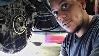 How to change the full clutch system on a Kia Forte Koup - Pulling front chassis and transmission