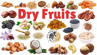 Dry Fruits names for kids | Learn dry fruits names | Dry fruits vocabulary | Basic English learning