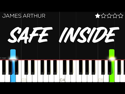 James Arthur - Safe Inside | EASY Piano Tutorial