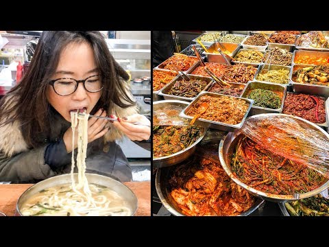 KOREAN STREET FOOD at Mangwon Market in Seoul