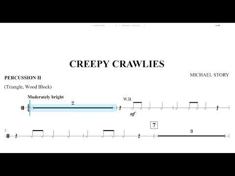 Creepy Crawlies (Michael Story) Percussion 2 Play Along