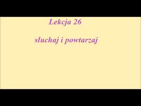 Niemiecki dla początkujących - Lekcja 26