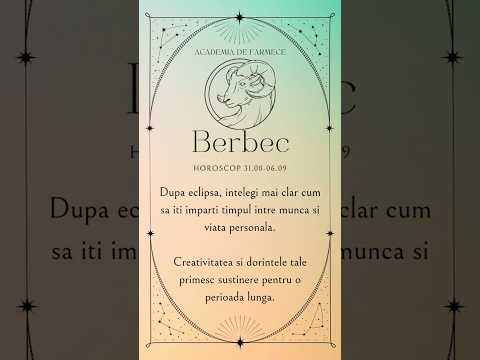 Horoscop 31.08 - 06.09