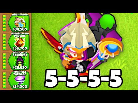What Does A 5-5-5-5 WIZARD Look Like? (Bloons TD 6)