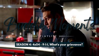 Eddie tells Bobby that Buck is in an emergency therapy session because of his parents | 4x04