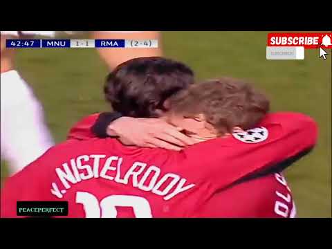 Manchester United 4 vs 3 Real Madrid- Champions League 2003- Ronaldo hatrick- Beckham Masterclass 🤯👏
