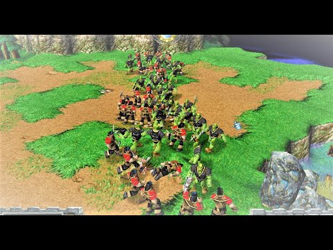 Warcraft 3 Versus - 30 Peasants Vs 30 Peons (Workers)