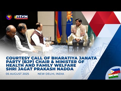 Courtesy Call of BJP Chair & Minister of Health & Family Welfare Shri Jagat Prakash Nadda 8/05/2025