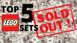 TOP 5 LEGO Sets that are SOLD OUT (LEGO Investing)