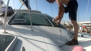 We cut our windshied.