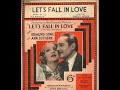 Let S Fall In Love Carroll Gibbons And His Boy Friends Columbia DB 1397