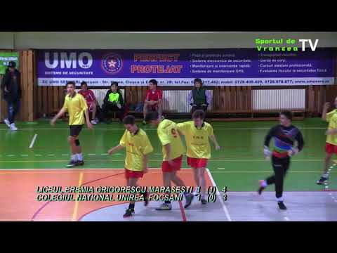 'SdV TV' (2018.03.14) FOTBAL: LICEUL "EREMIA GRIGORESCU" MARASESTI - CN "UNIREA" FOCSANI