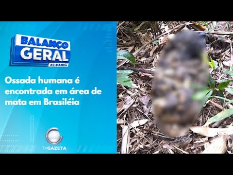 Ossada humana é encontrada em área de mata em Brasiléia