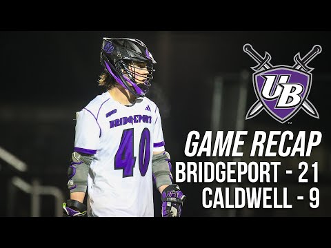 Bridgeport Men's Lacrosse vs Caldwell | Video Recap thumbnail